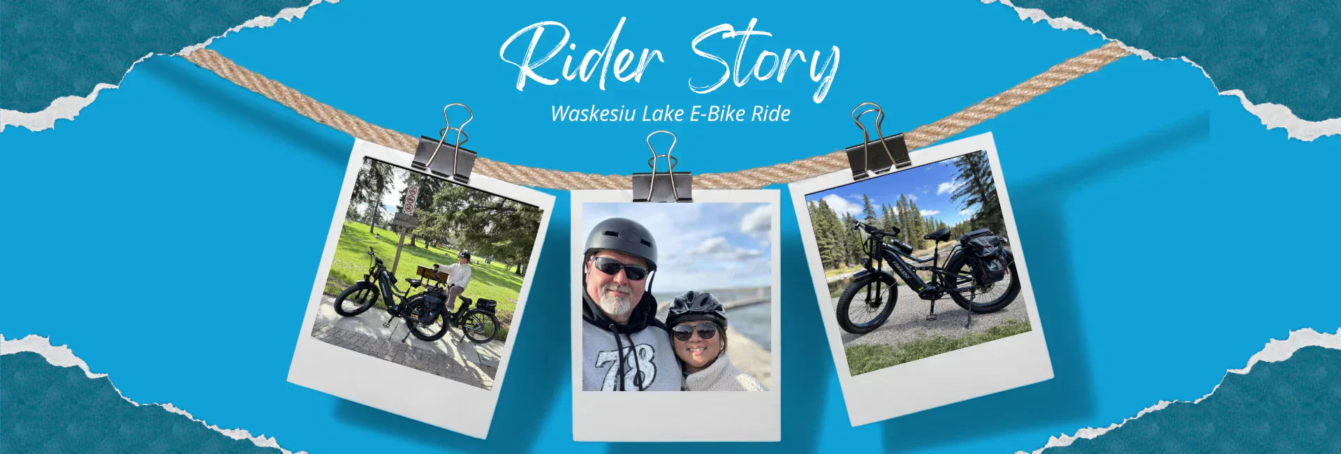 Our First E-Bike Adventure: Riding Through the Forest to Waskesiu Lake