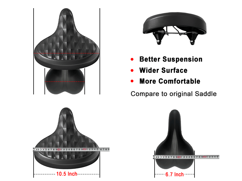 Oversized Comfortable Saddle